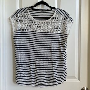 Gerard Dahl Linen Blend Blouse Top